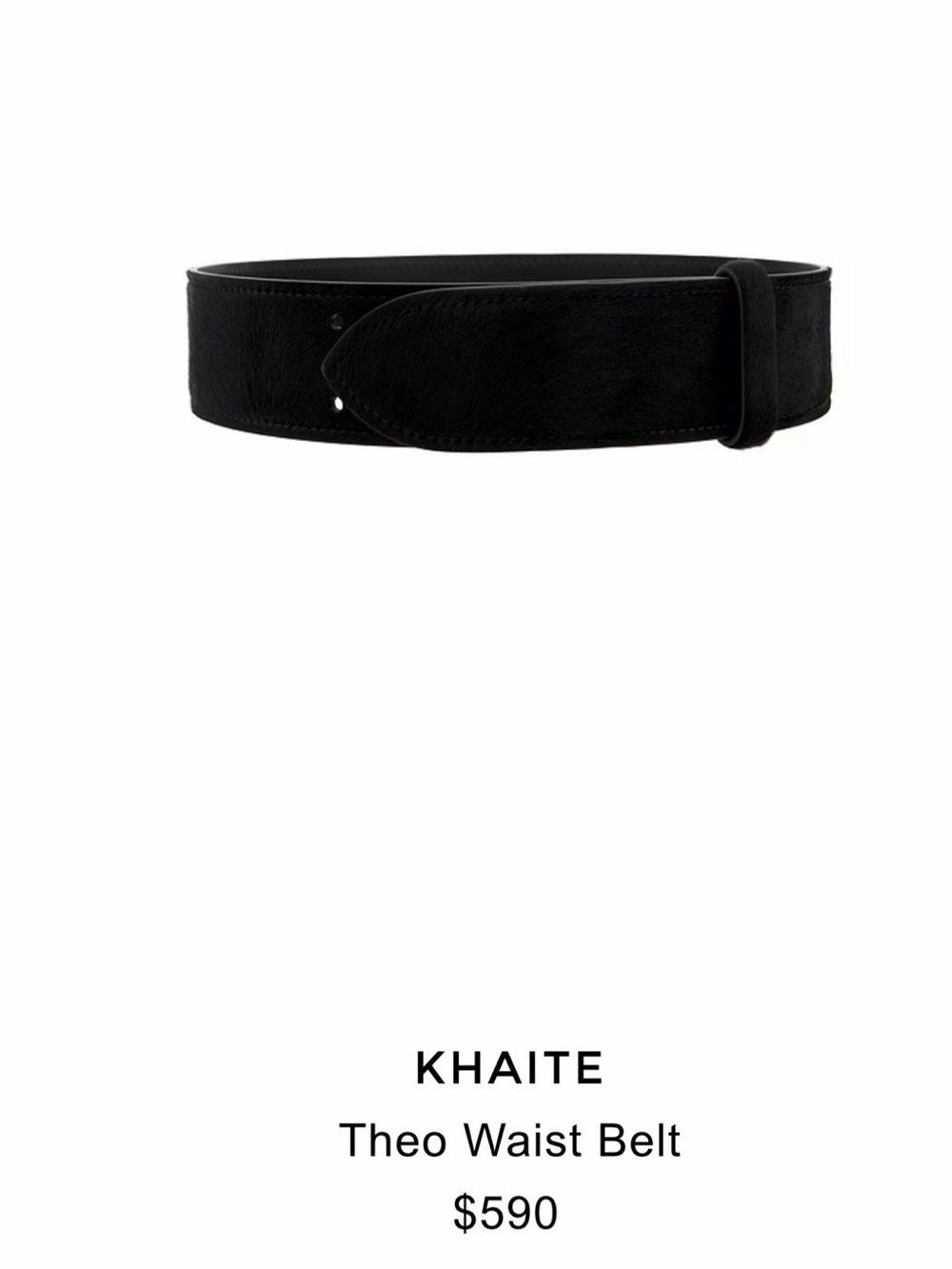 KHAITE Theo Leather Waist Belt